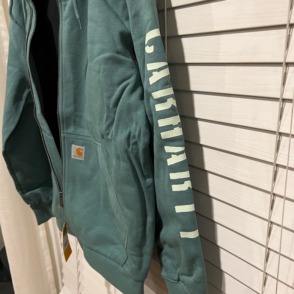 Carhartt RAIN DEFENDER® LOOSE FIT FLEECE-LINED LOGO GRAPHIC SWEATSHIRT - NWT - Picture 6 of 7